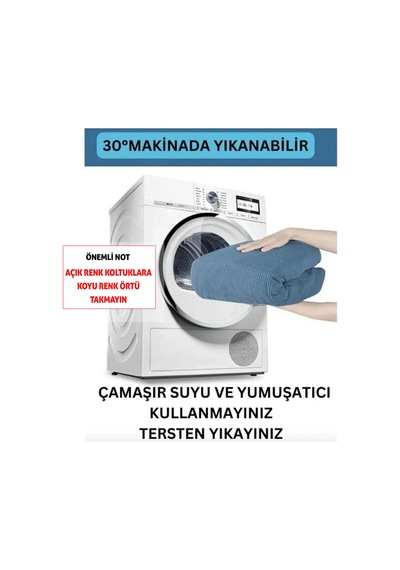 Düz Desen Jakarlı 3311 Koltuk Örtüsü Lastikli Kanepe Çekyat Örtüsü Koltuk Kılıfı Takımı Mint - 623425782 Mint