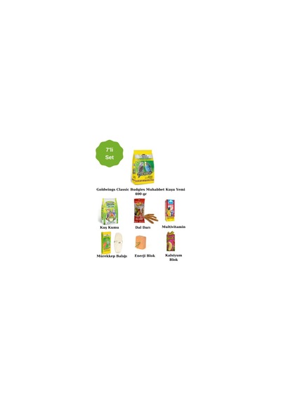 Purecanpati Goldwings Classic Budgies Muhabbet Kuşu Yem Set