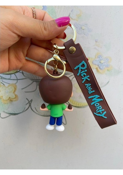 Piraye Gift Rick And Morty Silikon Anahtarlık Çanta Süsü-morty-1698