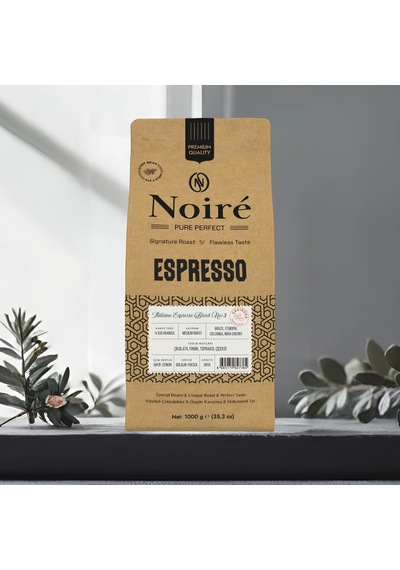 Noire Italiano Espresso Blend 3 1000g %100 Arabica Blend Çekirdek