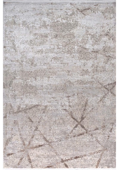 Zeugma Yumuşak Yüzey 100 Tarak Viskon Halı Zeu 3008 Gri E Gri