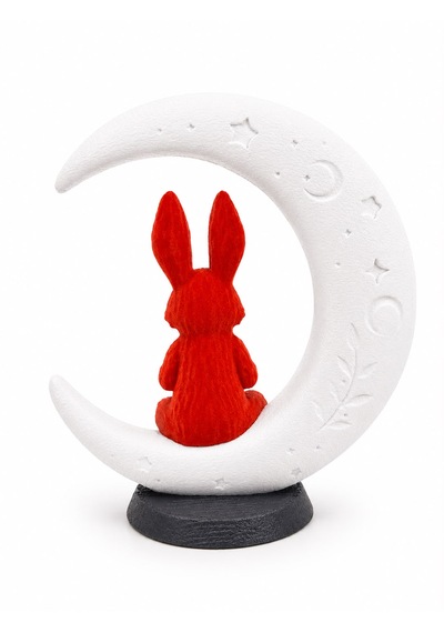 Zen Tavşanı 15cm Dekoratif Biblo 3d Baskı