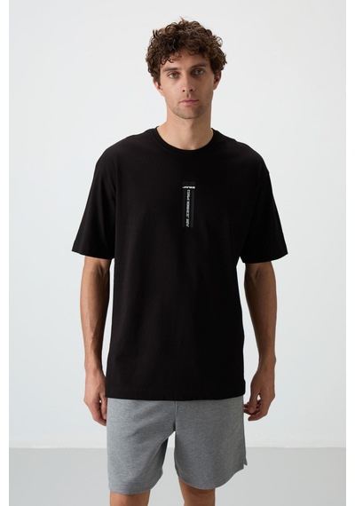 Air Jones Tommy Life Siyah %100 Pamuk Kalın Yumuşak Dokulu Oversize Fit Baskılı Erkek T-shirt - 88360 Siyah Air Jones Tommy Life Siyah %100 Pamuk Kalın Yumuşak Dokulu Oversize Fit Baskılı Erkek T-shirt - 88360 Siyah