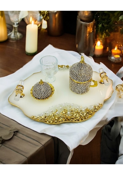 Spark Söz Damat Kahve Tepsisi Gold Gold