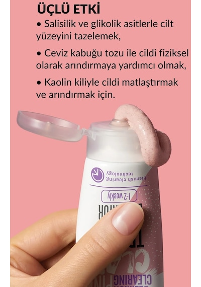 Avon Clearskin Leke Karşıtı 3'ü 1 Arada Pembe Kil Scrub 2 x 75 ML