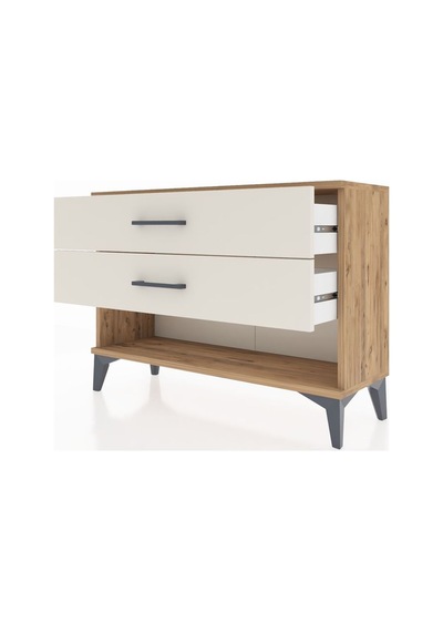 Arges Şifonyer 2 Çekmeceli 88x30x64 Çam-aytaşı Çam
