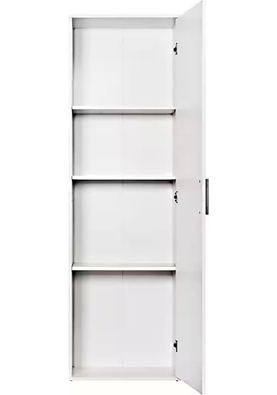 Syra Çok Amaçlı Dolap - Kiler Dolabı - Banyo Dolabı - 60 Cm Beyaz