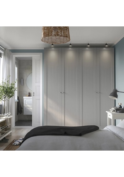 Ikea Beyaz Ferah Kapaklı Gardırop 200x60x236 Cm