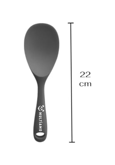 Isıya Dayanıklı 12 Prç Silikon Spatula Kepçe Kaşık Kevgir Çeyiz Seti Gri