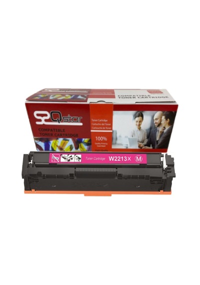 Hp W2213x 207x Uyumlu,  Toner Çipsiz Kırmızı Yüksek Kapasite Toner M255 Mfp M282 Mfp M283