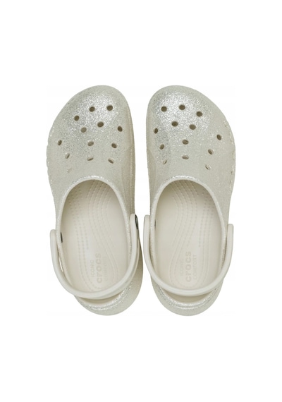 Crocs Baya Platform Glıtter Kadın Terlik 208459-160 Krem