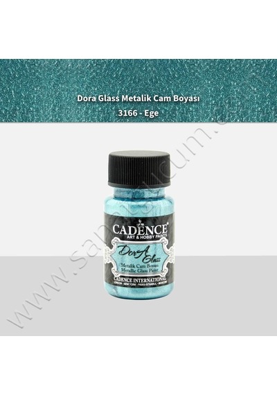 Cadence Dora Glass Metalik Cam Boyası 50 Ml. 3166 Ege