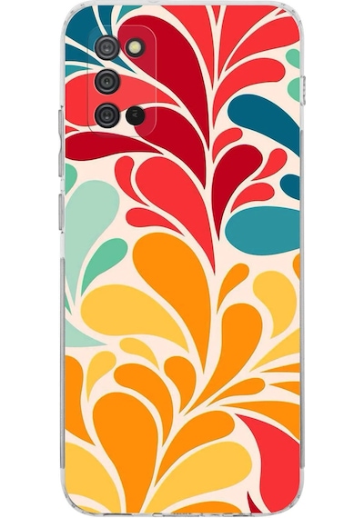 Samsung Galaxy A02s İle Uyumlu Retro Color 5 Kamera Korumalı Şeffaf Kılıf Şeffaf