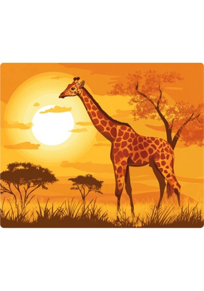 Zürafalı Mousepad 17,5x21,5 Cm