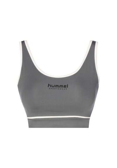 Hummel Rosita Kadın Gri Bisiklet Yaka Sporcu Sütyeni Gri