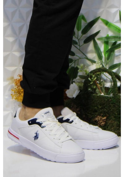 U.s. Polo Assn. Mango Beyaz Rahat Ürün Hafif Sneaker Erkek Ayakkabı 001