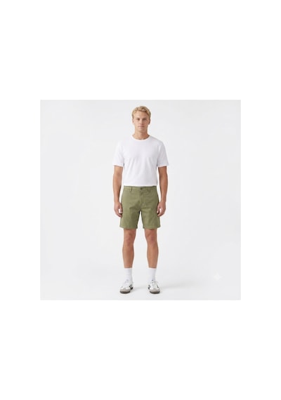 Levi's Erkek Minimalist Regular Fit Şort Günlük Kullanım Chino Açık Haki