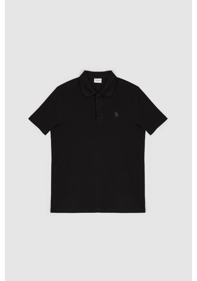 U.s. Polo Assn. Erkek Siyah Tişört Basic 50322347-vr046