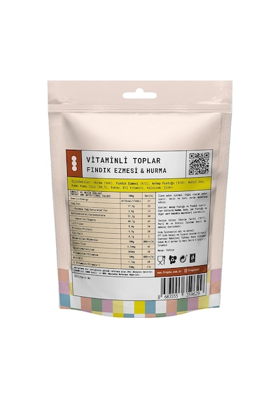 Fropie Vitaminli Kids Meyve Topları - Antep Fıstığı Kaplı & Fındık Ezmeli 80 G Fropie Vitaminli Kids Meyve Topları - Antep Fıstığı Kaplı & Fındık Ezmeli 80 G