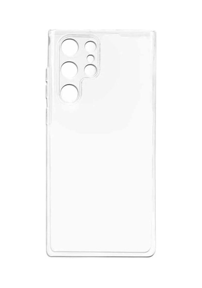 Bzontech Samsung Galaxy S22 Ultra Uyumlu Kamera Korumalı 3D Şeffaf Silikon Kılıf