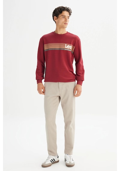 Lee Erkek Sweat L2520099 810 Bordo Bordo