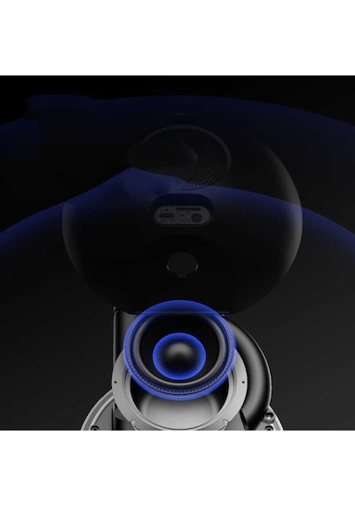 Soaiy E19 Taşınabilir Kablosuz Bluetooth Hoparlör Led Işıklı Dijital Saat FM Radyo Hafıza Kartı - ZORE-219037
