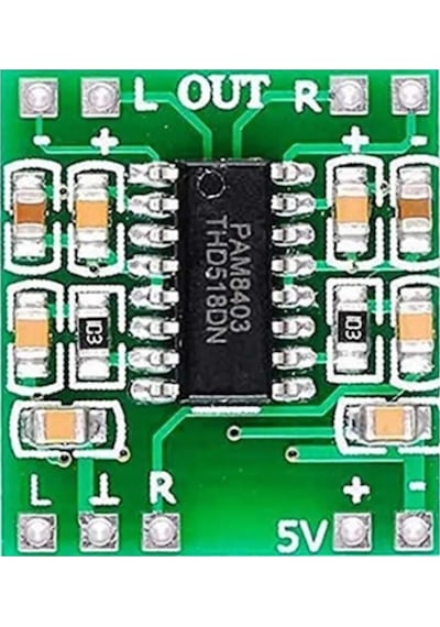 Pam8403 Mini Ses Yükseltici Class D 2x3w Amfi Kartı Stereo Dijital Amfilikatör Müzik Ses Yükseltici