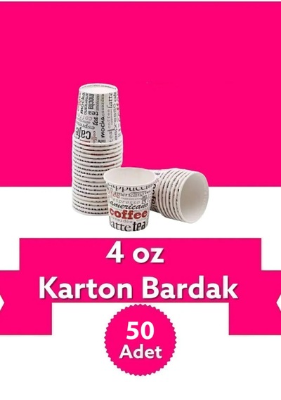 Karton Bardak 4öz50 Adet 50