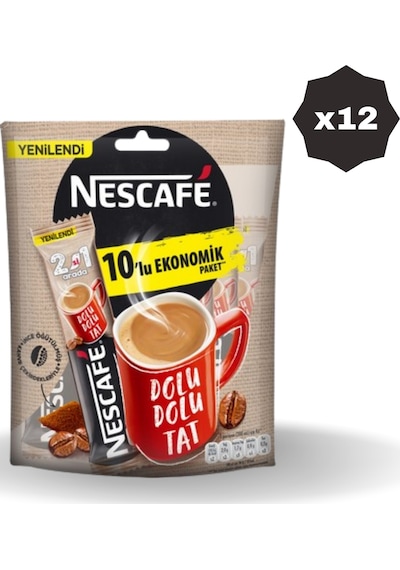 Nestle Nescafe 2n1 Mp 10'lu - 12 Adet Diğer