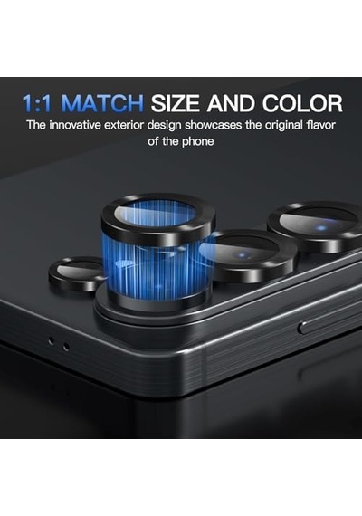 Galaxy S26 Ultra İçin Kolay Kurulum Aparatlı Kamera Lens Koruyucu 9h Temperli Cam Hd Görüntü Darbelere Karşı S26 Ultra Koruyucu Alüminyum Alaşım Çerçeve S26 Ultra Kamera Koruma Siyah