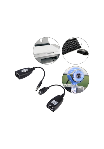 5058 Rj45 Usb Ek Uzatıcı Cat5e 6 Kablosu Ekleme Extender