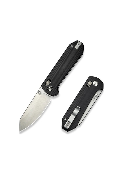 Civivi Yonder Thumb Stud & Crossbar Lock Knife Black G10 Handle Kamp Çakı Siyah