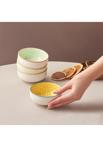 Emsan Floral Yeşil Round Çerezlik 10 Cm