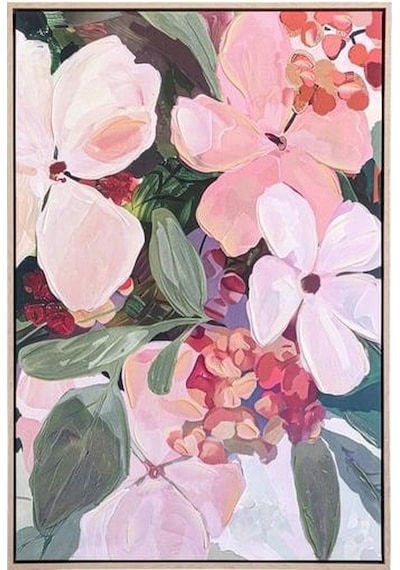 The Mia Floral Kanvas Tablo 60x90 Cm Tbl0069