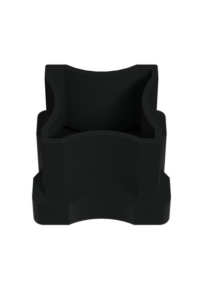 Cateksss 25x25 Mm 16 Dereceli İç Profil Tapası Siyah - 56 Lı Paket