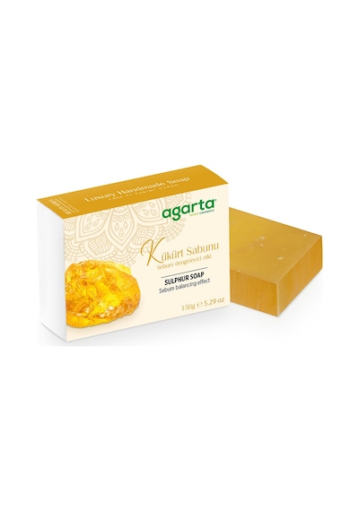 Agarta El Yapımı Doğal Katı Kükürt Bitkisel Sabunu 150 G Agarta El Yapımı Doğal Katı Kükürt Bitkisel Sabunu 150 G