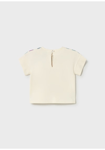 Mayoral Kız Bebek Baskılı Tshirt Bej
