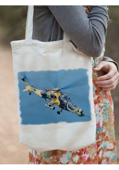 Anahtarlık Sepeti Bez Çanta - Atak Helikopter