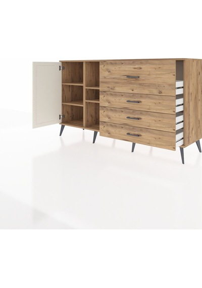 Kronos Konsol 4 Raflı 4 Çekmeceli Tek Kapaklı 176x59x99 Çam-ayta Çam-aytaşı/çam Kronos Konsol 4 Raflı 4 Çekmeceli Tek Kapaklı 176x59x99 Çam-ayta Çam-aytaşı/çam