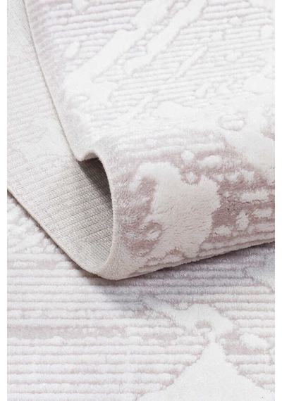 Etro Dekoratif Modern Akrilik Makine Halısı Et04 Gri Gri-krem