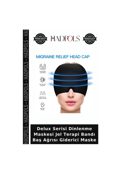 Delux Serisi Dinlenme Maskesi Jel Terapi Bandı Giderici Maske