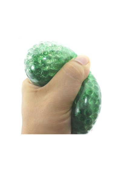 Squishy Stres Topu Simli Yeşil Kristal Slime