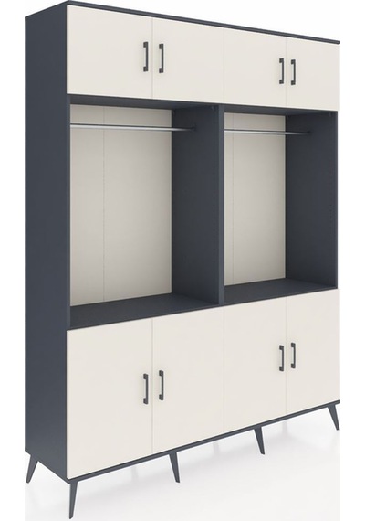 Hyperion Gardrop 10 Raflı 8 Kapaklı 2 Askılı 176x44x221 Antrasit-aytaşı/antrasit Aytaşı/antrasit Hyperion Gardrop 10 Raflı 8 Kapaklı 2 Askılı 176x44x221 Antrasit-aytaşı/antrasit Aytaşı/antrasit