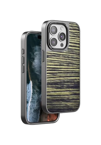 Apple iPhone Uyumlu 14 Pro Wave Kapak - Koyu Kahve Bz8683140744762