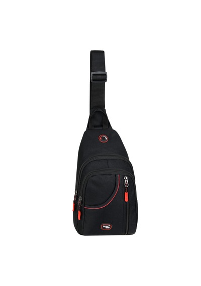 Seventeen 3474- Unisex Çapraz Göğüs Çantası Siyah Çok Bölmeli Ayarlanabilir Askılı Günlük Omuz Ve Body Bag