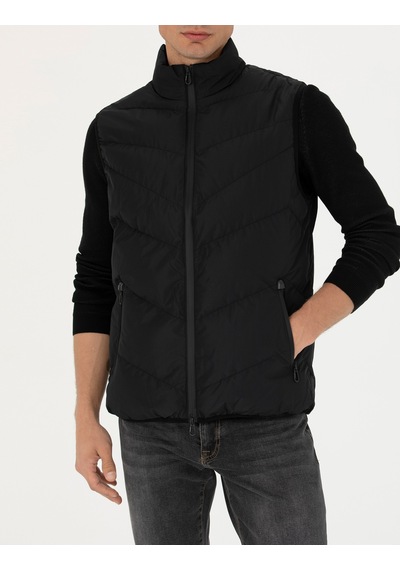 Pierre Cardin Erkek Siyah Mont Yelek 50273116-Vr046 Siyah