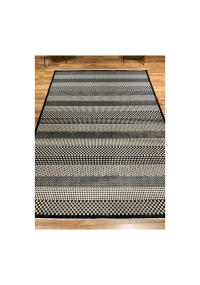 Hattuşa Ht-10 Siyah-beyaz Halı