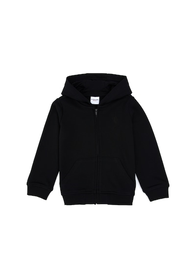 U.S. Polo Assn. Erkek Çocuk Siyah Basic Kapüşonlu Sweatshirt 50308439-VR046