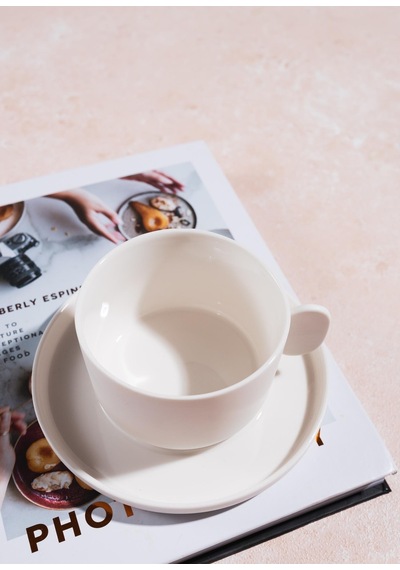 The Mia Cotta Limoges Çay Fincanı Beyaz 250 Ml