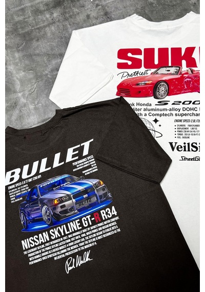 Suki And Bullet Couple T-shirt Seti Siyah